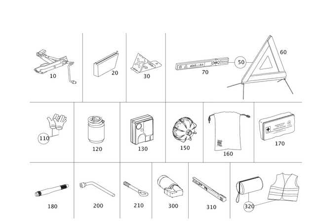 5834300 - Tools and Accessories: Safety Vest for Mercedes-Benz Image
