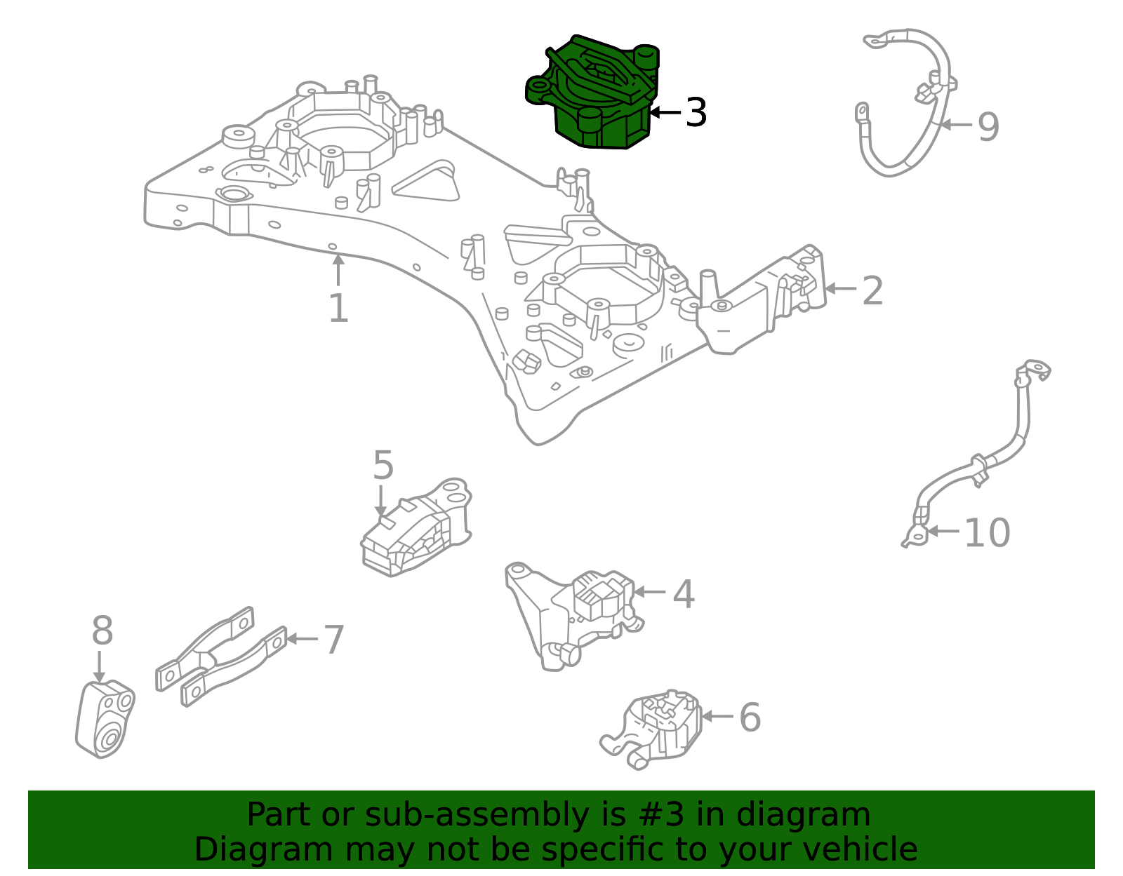Engine Mount - OEM Vibration Isolator for Volvo | AutoNation Parts