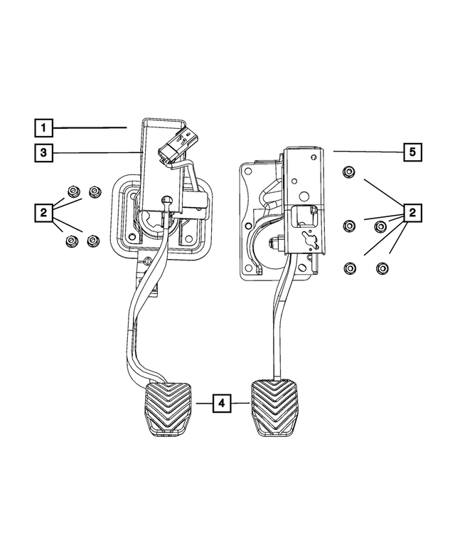 5105522AJ - Clutch: Brake Pedal for Mopar Image image