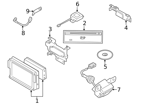 Navigation System Components for 2006 INFINITI Q45 #0