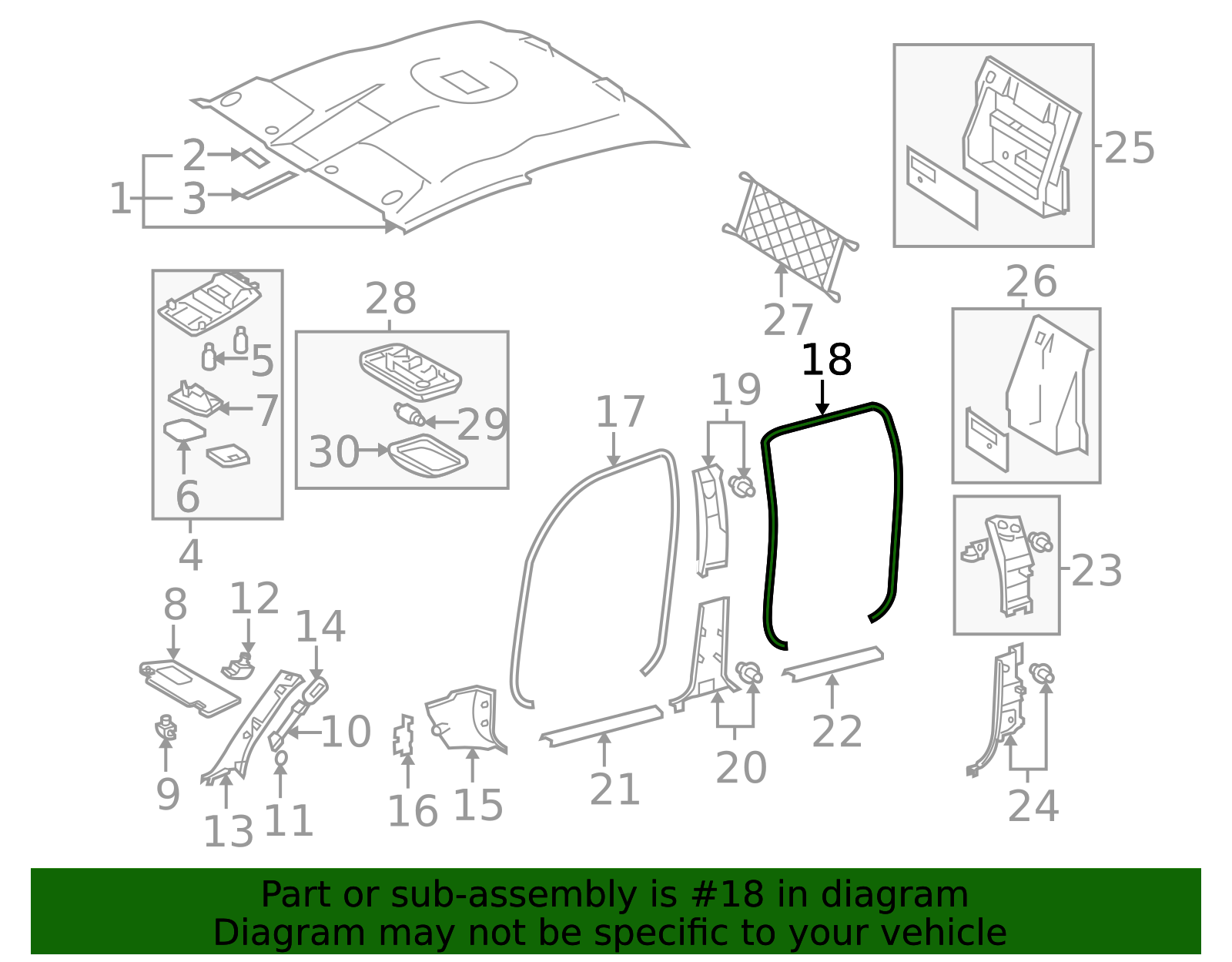 62331-04021 Surround Weather-Strip - Toyota | Mike Calvert Toyota Parts