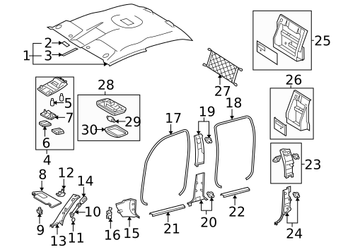 Interior Trim - Cab for 2006 Toyota Tacoma #1