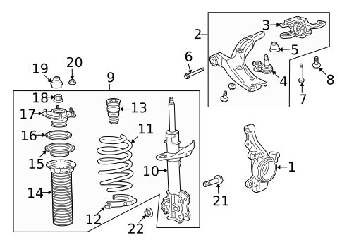 Suspension Components for 2009 Acura RDX #0
