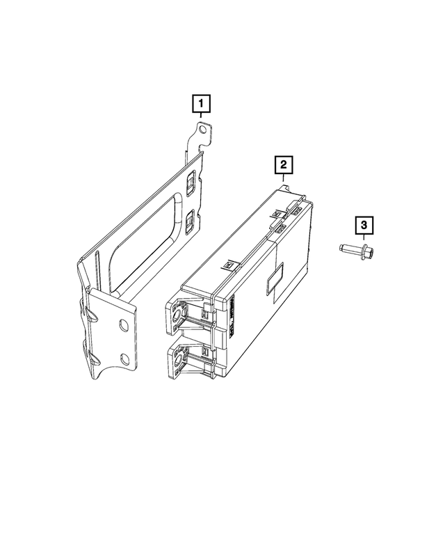 68298550AA - Electrical: Engine Control Unit Bracket for Mopar Image