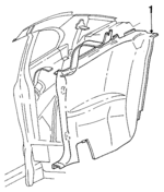 F6ZZ6331012ACR - Body: Quarter Trim Panel for Ford: Mustang Image