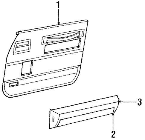 Interior Trim - Door for 1984 Dodge 600 #0
