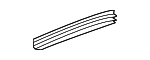 632170E070 - Body: Side Seal for Toyota: Avalon, Camry, Corolla, Corolla Cross, Prius, Prius AWD-e, Prius Prime, RAV4, RAV4 Prime Image