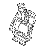 89410B8300RYN - Body: Seat Back Frame for Hyundai Image