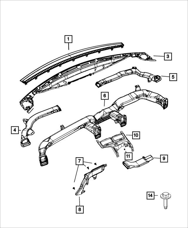 6WH29LC5AA - : Instrument Panel Cover for Mopar Image