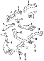 4364030 - Body: Duct for Saab: 900 Image