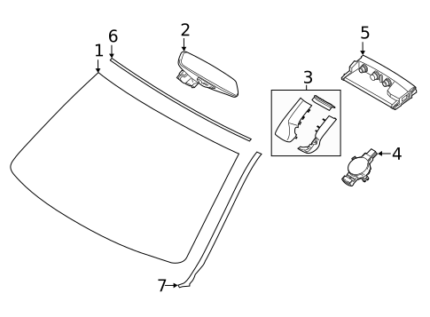 Glass - Windshield for 2019 BMW 440i xDrive Gran Coupe #10