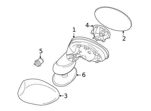 Outside Mirrors for 2005 Mini Cooper #0