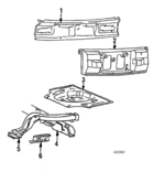 MB233473 - Body: Rear Panel for Mitsubishi: Starion Image image