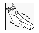 58910WB001 - Body: Console Base for Scion: iA | Toyota: Yaris, Yaris iA Image