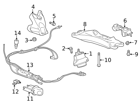 Engine & Trans Mounting for 2016 Cadillac ATS #0