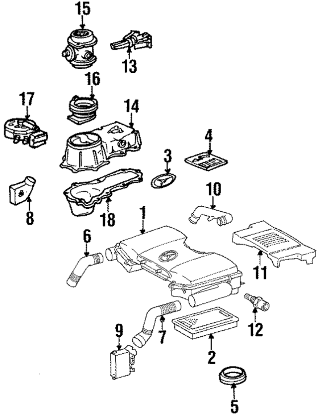 1190940602 - Engine: Air Cleaner for Mercedes-Benz Image