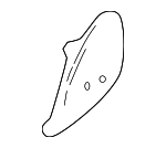 F65Z1562769AAA - Body: Latch Cover for Ford: F-150, F-250, F-250 Super Duty, F-350 Super Duty, F-450 Super Duty, F-550 Super Duty Image