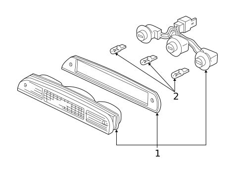 High Mount Lamps for 1999 Ford Ranger #0