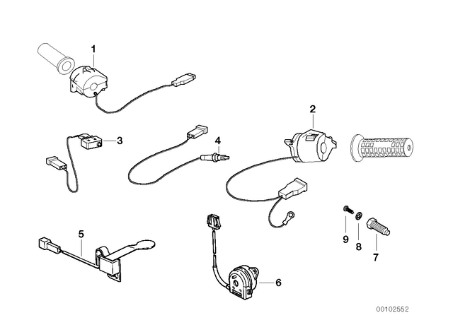 61317707976 - : Combination Switch Right for BMW-Motorrad Image