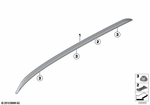51138047360 - Retrofitting / Conversion / Accessories: Roof Railing, Right for BMW Image