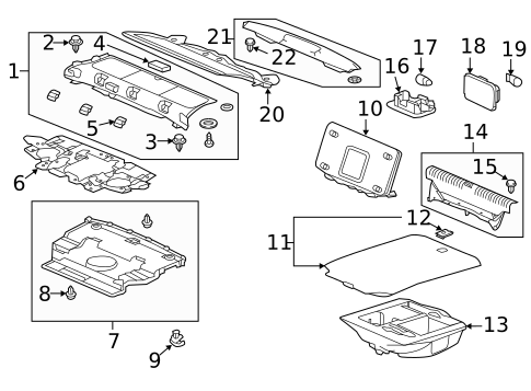 Interior Trim - Rear Body for 2015 Acura RLX #0