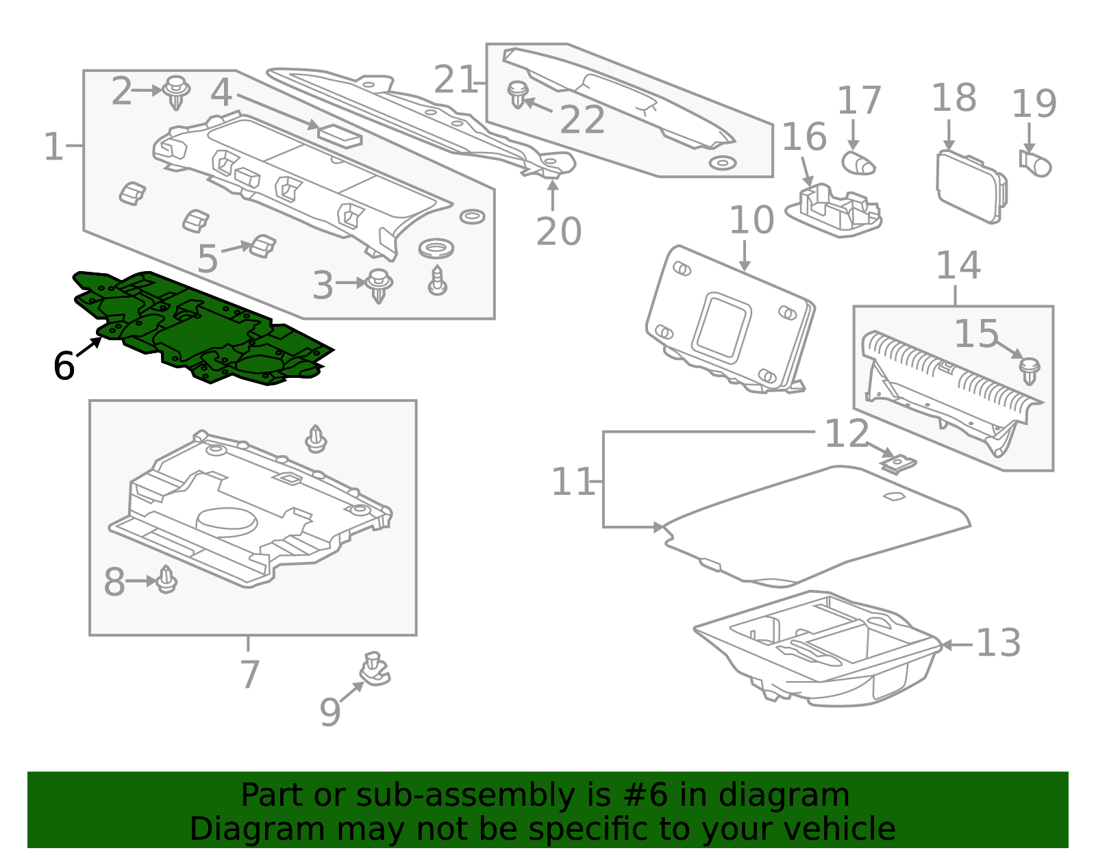 84512-TY2-A11 - Package Tray Insulator 2014-2020 Acura RLX | Honda ...