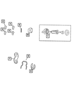 4778149 - Doors, Door Mirrors and Related Parts: Door Lock Cylinder Cap for Mopar Image