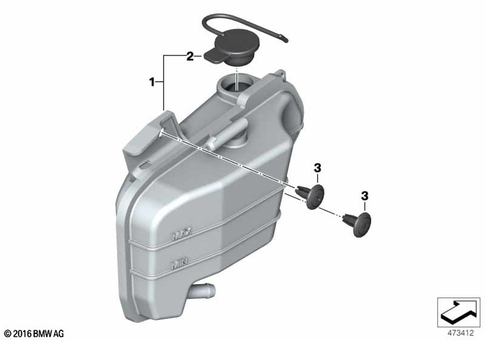 Expansion Tank for 2025 BMW-Motorrad G 310 GS #0