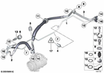 64509224833 - Heater and Air Conditioning: Pressure Hose,Condenser,Evaporator for BMW Image
