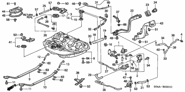Fuel Tank (2) for 1999 Honda Civic #0