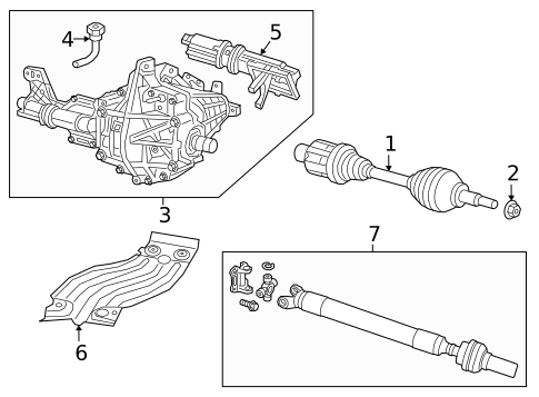 Front Axle & Carrier for 2020 Ram 1500 #0