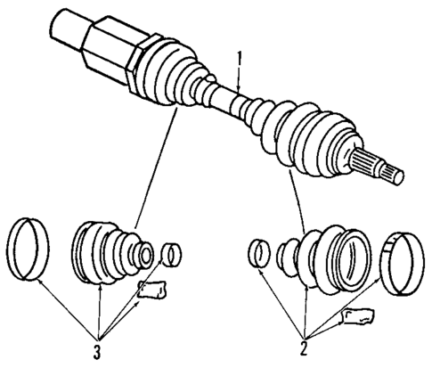 Axle Shafts & Joints for 1999 Chrysler Concorde #0