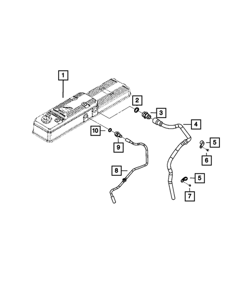 Crankcase Ventilation for 2009 Dodge Ram 2500 #0