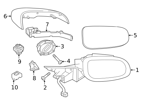Outside Mirrors for 2023 Jaguar XF #0