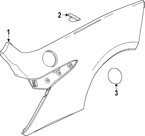 Quarter Panel & Components for 2024 Chevrolet Corvette #0