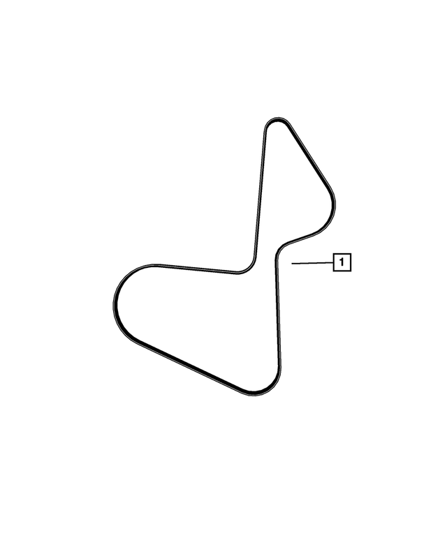 68414862AB - Cooling: Serpentine Belt for Mopar Image image