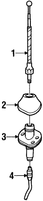 YL1Z18812AA - Electrical: Antenna Cable for Ford: Expedition | Lincoln: Blackwood, Navigator Image