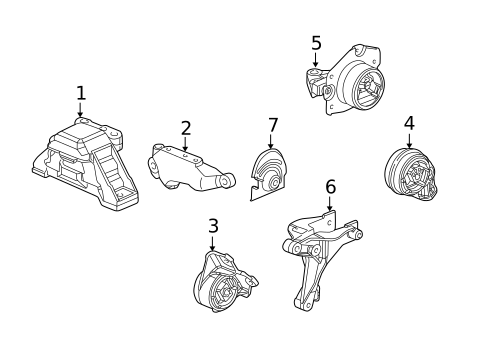 Engine & Trans Mounting for 2006 Chevrolet Cobalt #0