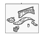 537013D482 - Body: Apron Assembly for Toyota: 4Runner Image