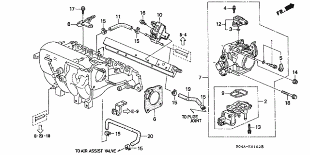 Throttle Body (3) for 1998 Honda Civic #0