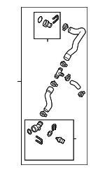 4G0122055AB - : Water Hose Assembly for Audi: A6, A6 Quattro Image