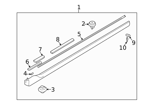 Exterior Trim - Pillars for 2003 Mazda Protege5 #0