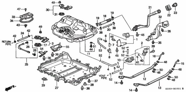 Fuel Tank (2) for 1997 Honda Civic #0