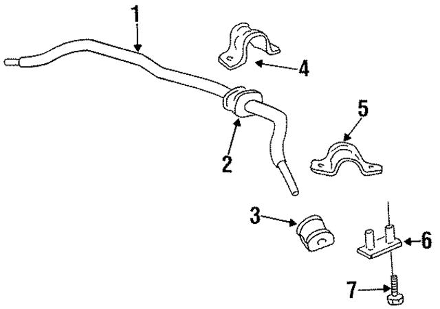 10289719 - : Stabilizer Bar Insulator for GM Image