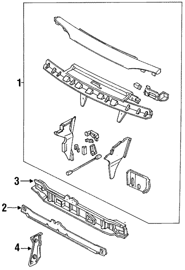 F4JY16138A - Cooling System: Support Assembly for Ford Image