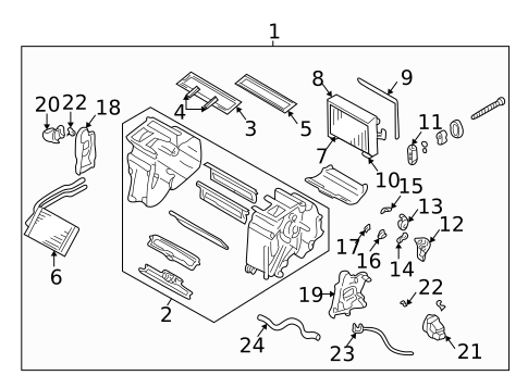 Evaporator & Heater Components for 2004 Subaru Impreza #0