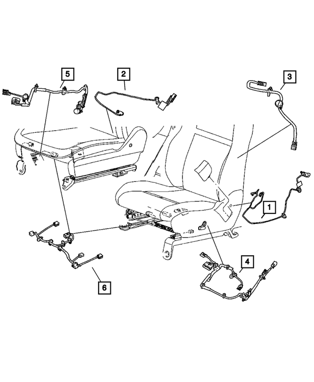 68101110AA - Electrical: Side Air Bag Wiring for Mopar Image