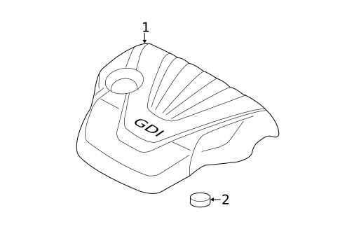 Engine Appearance Cover for 2016 Kia Rio #0