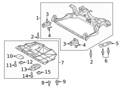 Suspension Mounting for 2018 Toyota Yaris iA #0
