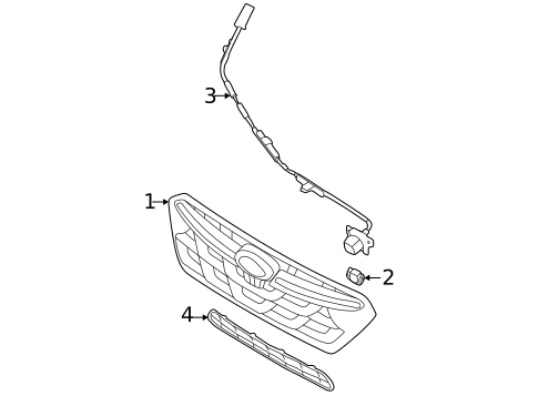 Grille & Components for 2021 Subaru Crosstrek #0